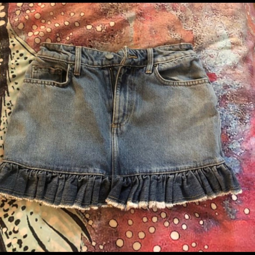 LF Carmar boho denim skirt size 26